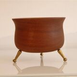 Danish empty pocket in teak and brass 1960