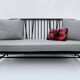 Mid-20th century Ercol Black wood sofa 3 seater