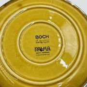 Set of four vintage Boch Palma cups and saucers.