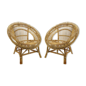 Paire de chaises longues