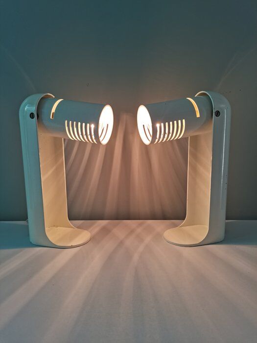 Pair of Italian lamps Flip Top by Richard Carruthers