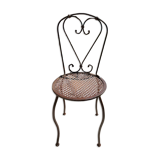 Handcrafted wrought iron garden chair