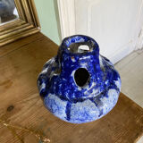 Fat lava glazed ceramic vase