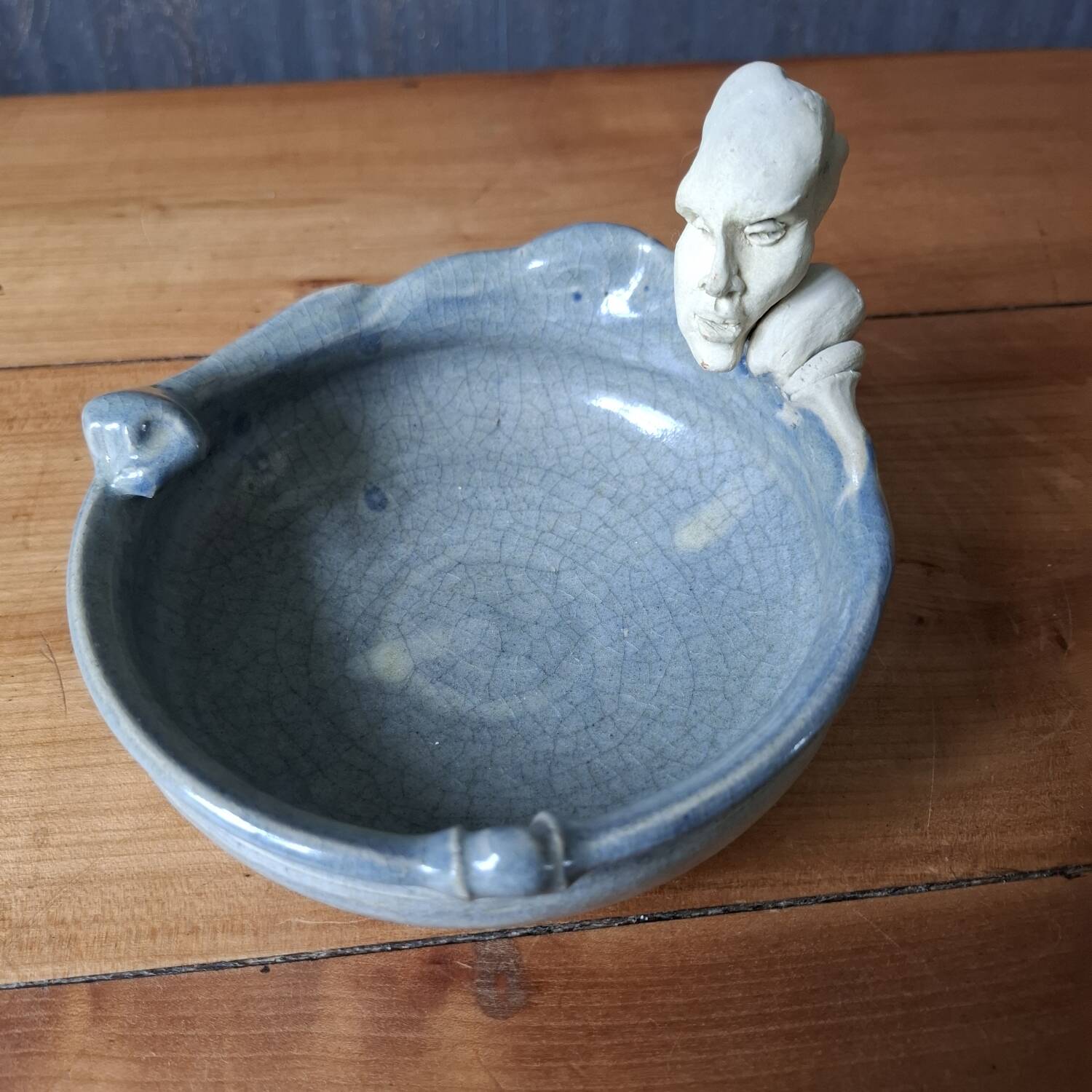 Bernard Sellier 20th century ceramic anthropomorphic pocket emptier