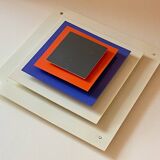 1 of 2 Bent Karlby Kvadrille wall table lamp for Lyfa, Denmark 1960s