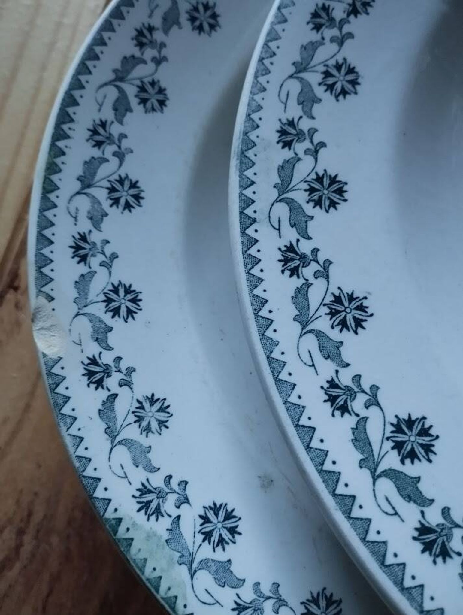 Assiettes Creuses “Georgette” Terre de Fer (6 pièces)