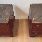 Small Desk with Drawers in Mahogany, 19th Century