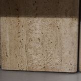 Low design side table in travertine, 1970s