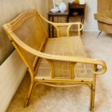 Rattan bench and canning