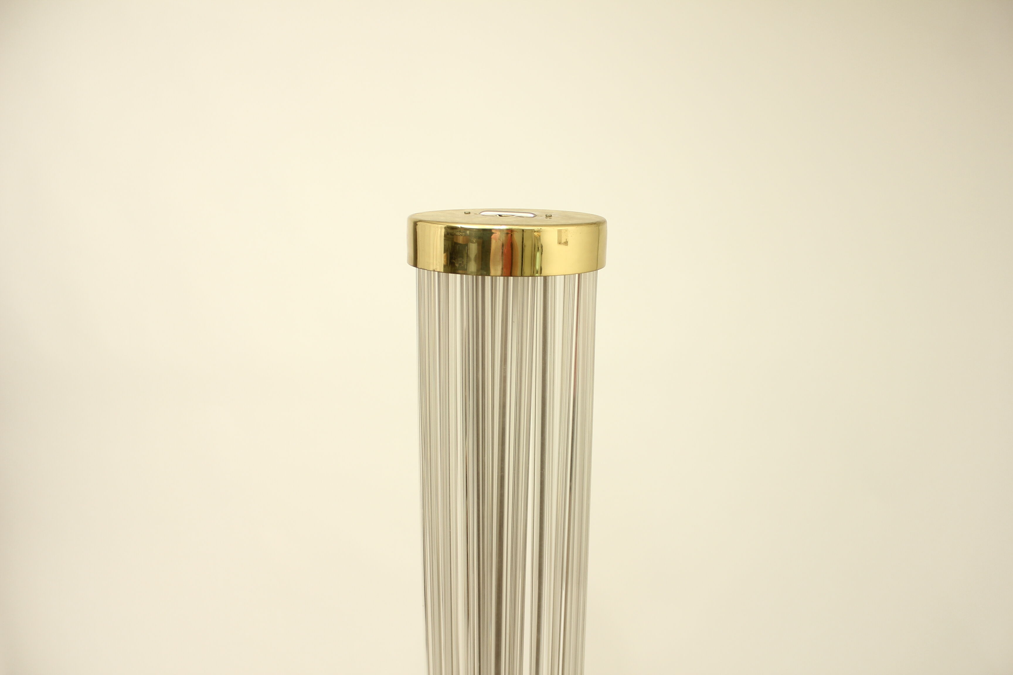 Midcentury glass floor lamp