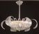 Charming Art Decò, Barovier & Toso Chandelier, Murano Glass, 1950s