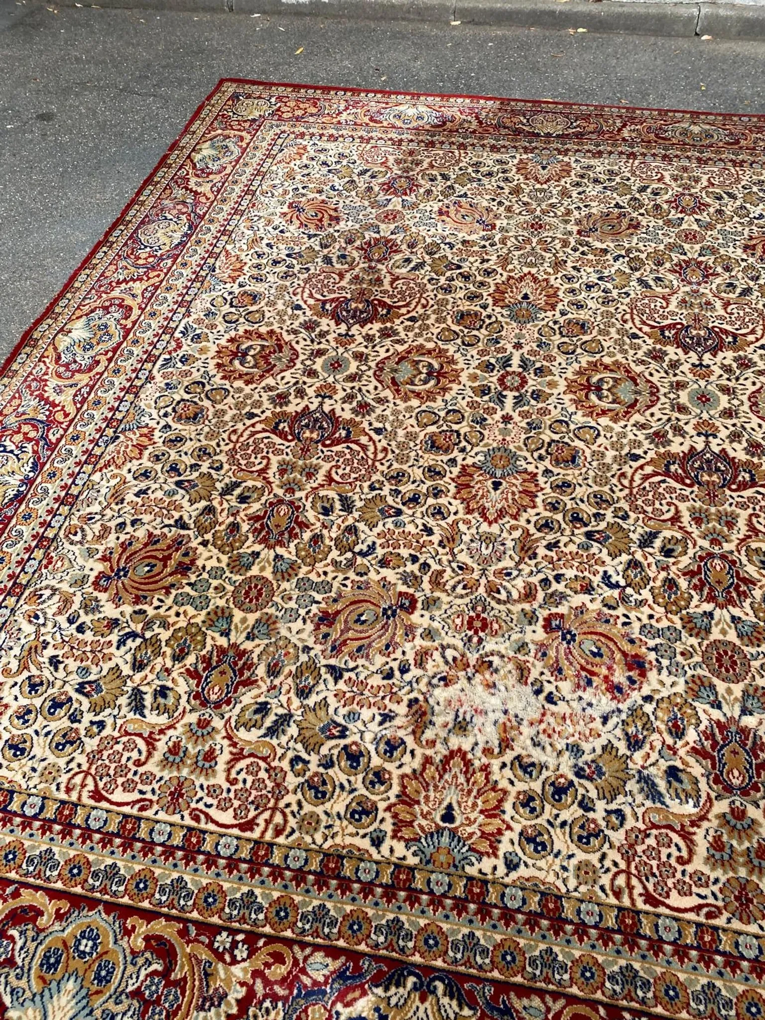 Large Persian carpet 100% pure wool 250x300 cm Kemal