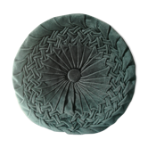 Round cushion in pleated Velvet 43cm