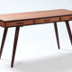Teak minister's desk consisting of 3 drawers