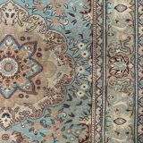 Vintage turkish rug 205x120 cm shabby carpet central anatolian medium