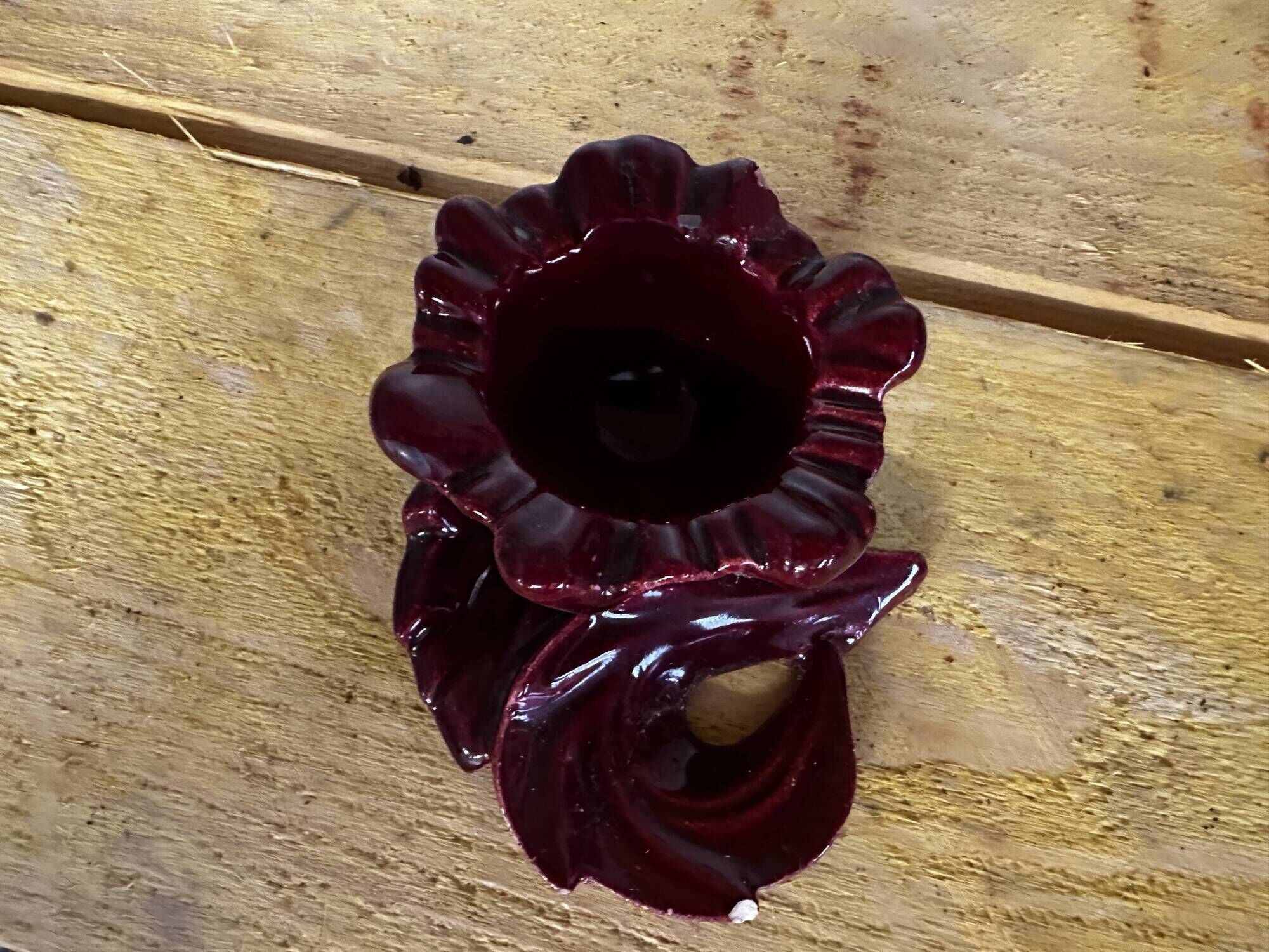 Ceramic Candle Holder Vallauris 1950s signed CAB