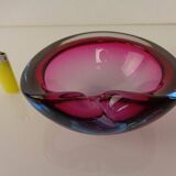 Sommerso Murano Glass Ashtray, Italy, 1960s