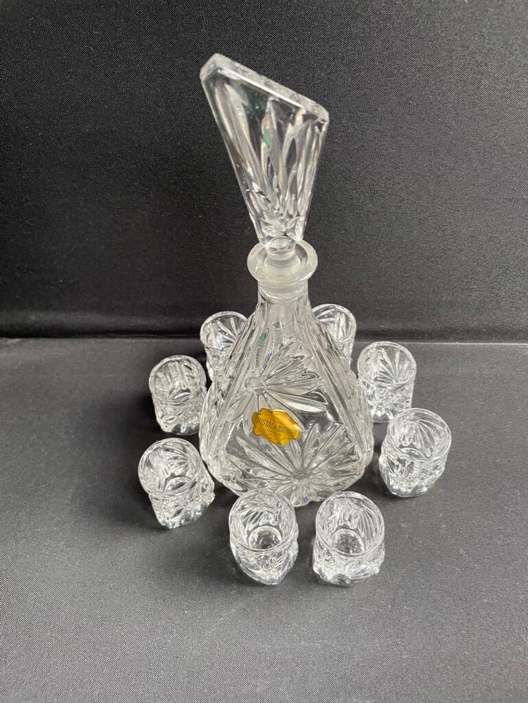 Service à liqueur en cristal de Bavière – Milieu XXème