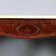 Empire console in mahogany and white marble, 19th century.