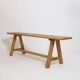 3-seater bench in solid wood from the 80s-90s.