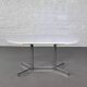 Table de repas ovale et extensible des années 50 chrome et formica