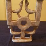 Modernist stone candlestick.