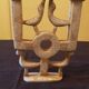 Modernist stone candlestick.