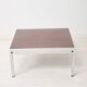 Chrome and rosewood coffee table, 1970s