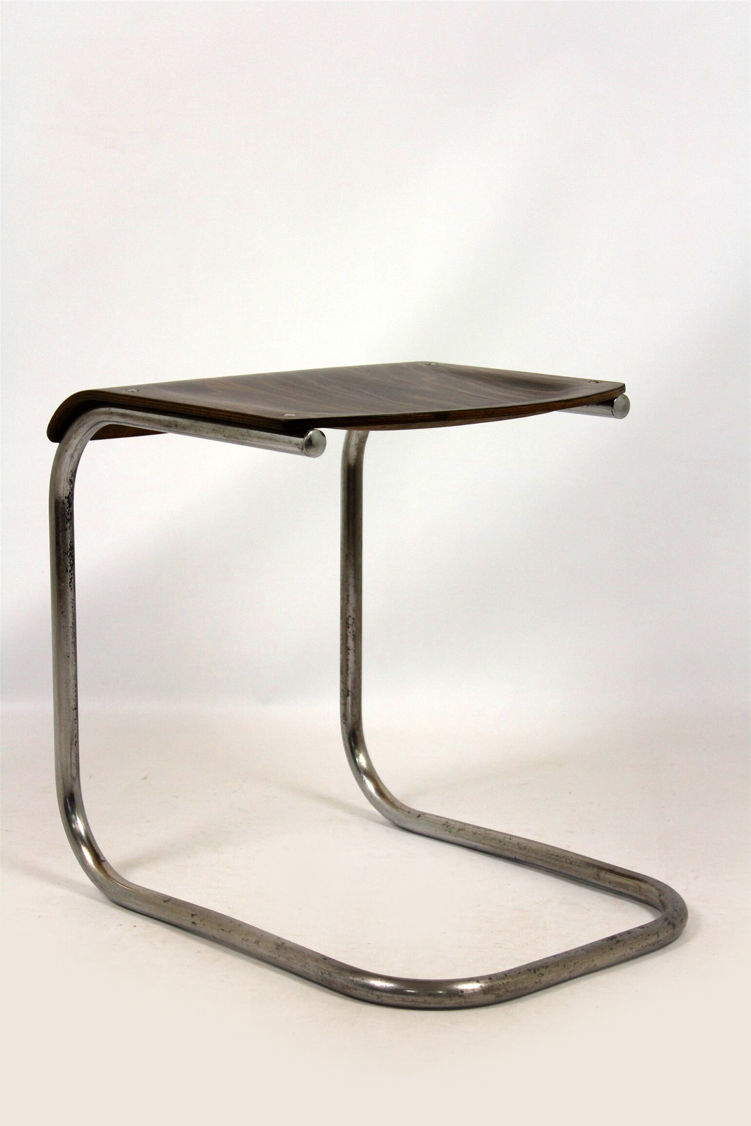 Bauhaus chrome Picollo stool by Mart Stam for Mücke-Melder, 1930s