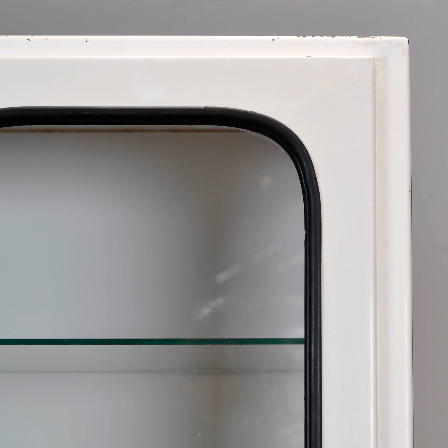 Vintage iron and glass medicine cabinet, 1970s