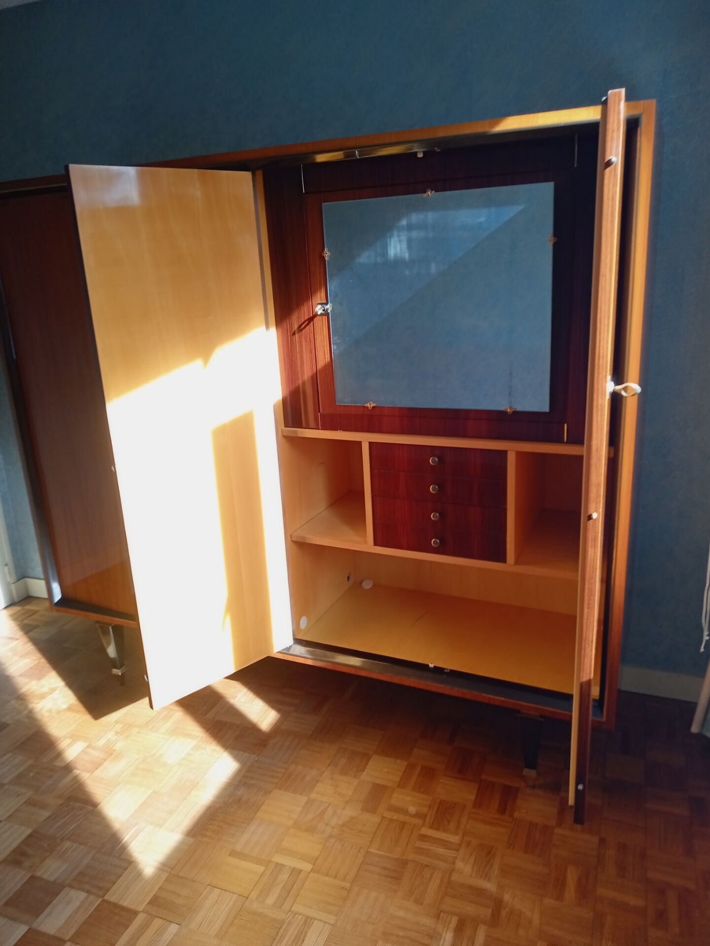 Vintage 4-door wardrobe