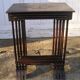 Set of 4 old tables with carved trays