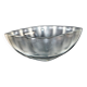 Lalique glass ashtray bowl with frosted finish, engraved with wave design, signed Lalique.