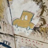 Jean michel basquiat, old cars 1981, sous licence artestar ny