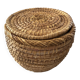 Corbeille ronde jonc tressé