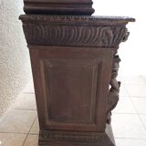 Renaissance oak library buffet from the 19th century.