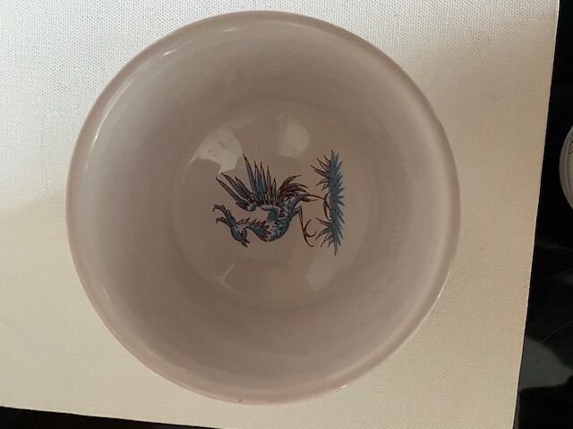 Lot of 2 bowls Ceramic decoration decor Moustiers G. F.