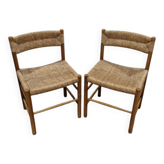 Paire de chaises Dordogne par Robert Sentou, années 1950