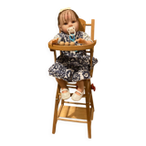 Doll high chair from the 20th century, convertible into a walker (deliverable)