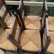 Set of 6 massive Brutalist chairs from the 1960s.