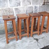 4 pine mountain style stools