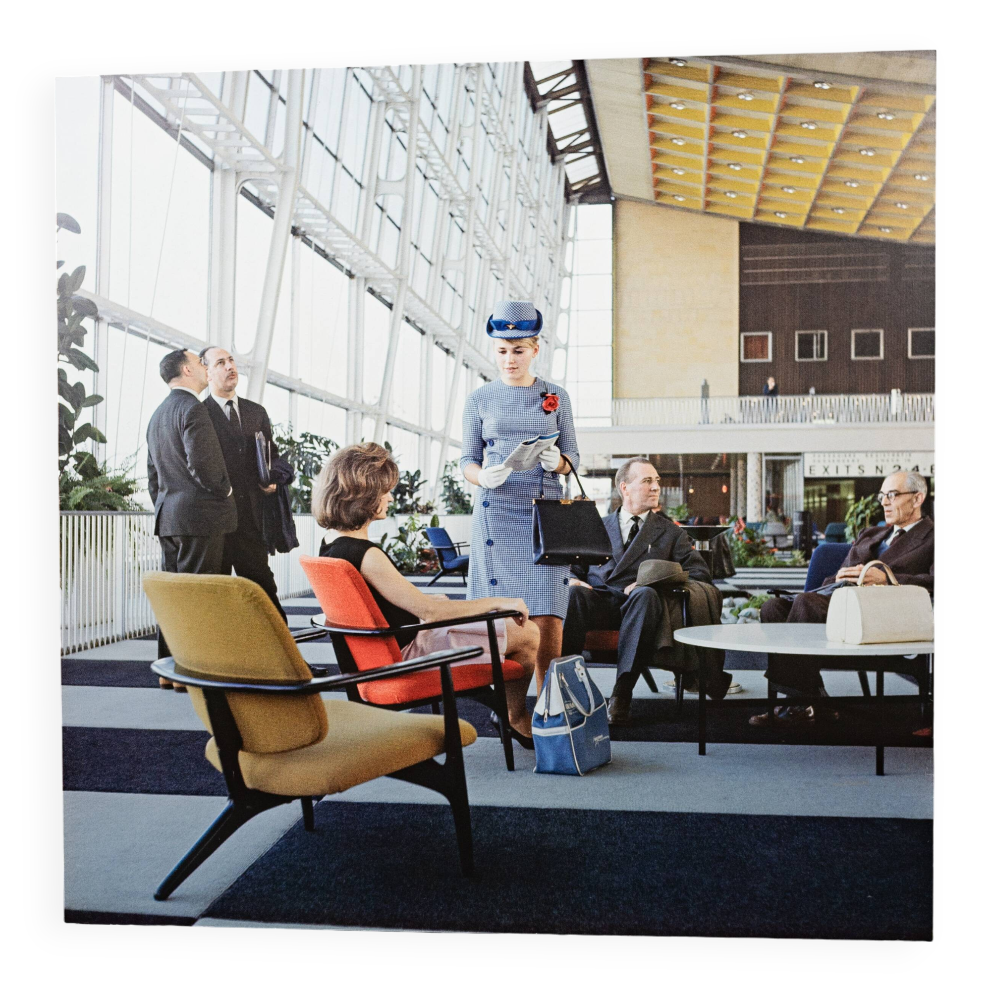 Vintage Sabena photo on panels