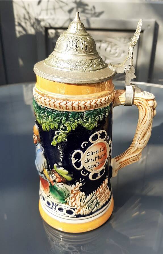 Old German beer mugs