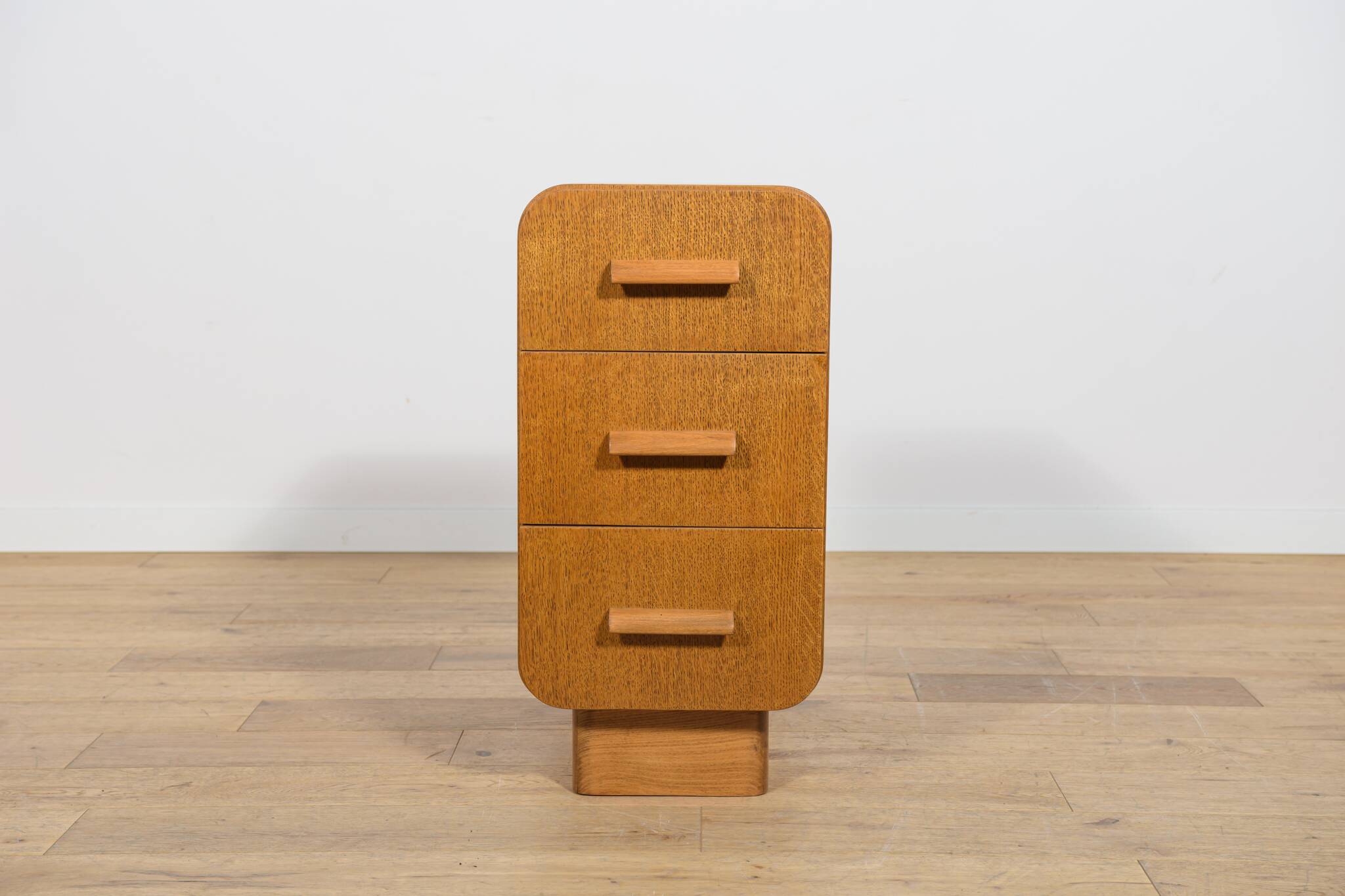 Art Deco Nightstands, Former Czechoslovakia, 1950s, Set of 2