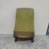 Napoleon III period velvet toad armchair, 19th century
