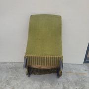 Fauteuil crapaud en velours d'époque napoléon III 19éme