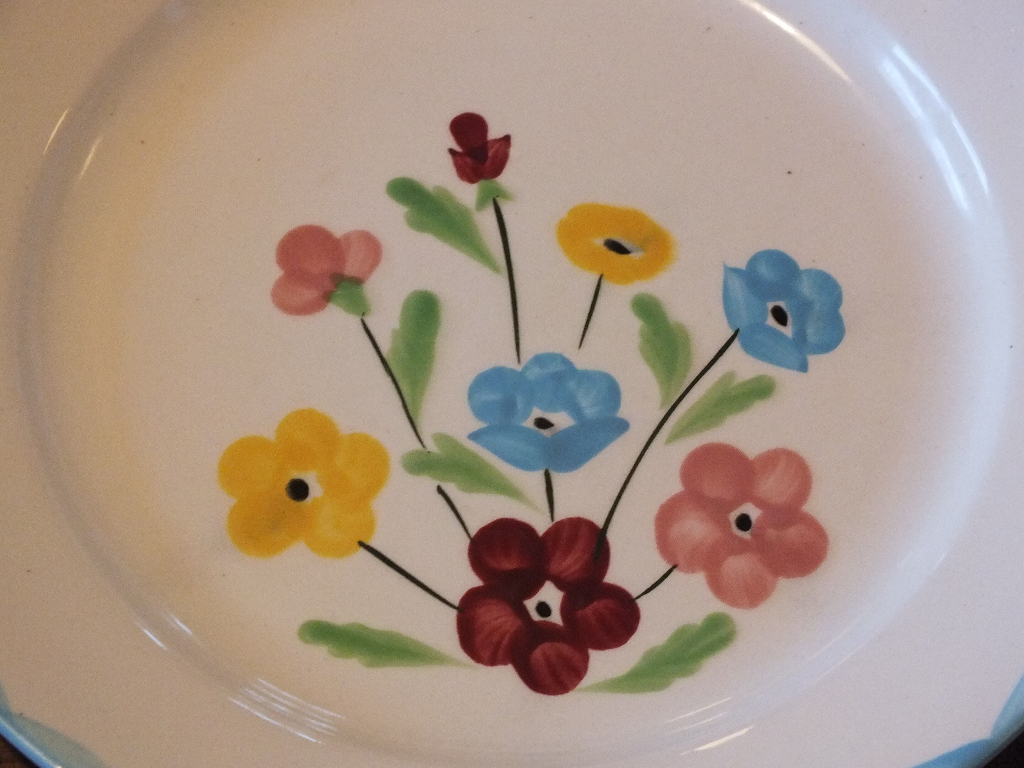6 flat plates 50s Salins model Jocelyne - Lot 1