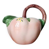 Vintage 1960s slipware fishing pitcher