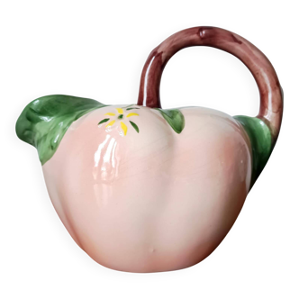 Vintage 1960s slipware fishing pitcher