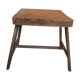 Old metal wooden stool